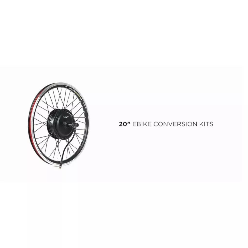 20 inches EBIKELING Waterproof Electric Bike Conversion Kit Front and Rear Wheels 36/48V 500-1200W