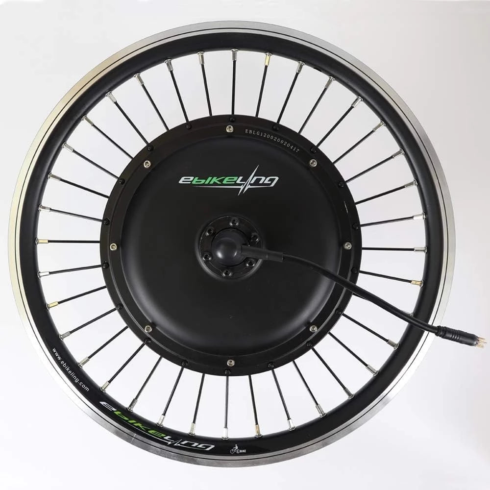 20 inches EBIKELING Waterproof Electric Bike Conversion Kit Front and Rear Wheels 36/48V 500-1200W